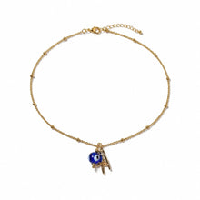 Load image into Gallery viewer, ROCKY EVIL EYE NECKLACE - Gemstones&amp;Co