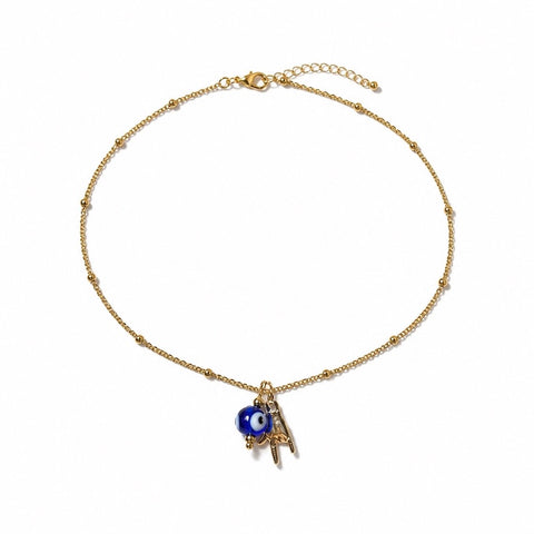 ROCKY EVIL EYE NECKLACE - Gemstones&Co