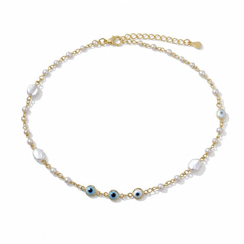 PEARLY EYE NECKLACE - Gemstones&Co