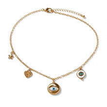 Load image into Gallery viewer, STARRY EYE CHARMED NECKLACE - Gemstones&amp;Co