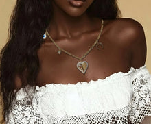 Load image into Gallery viewer, HEARTLESS CHARMED NECKLACE - Gemstones&amp;Co