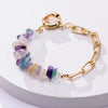 GIGI PAPER CLIP BRACELET - Gemstones&Co
